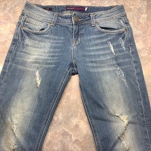 Vigoss Flare Jeans Size 5 Distressed 30x32 (stain)